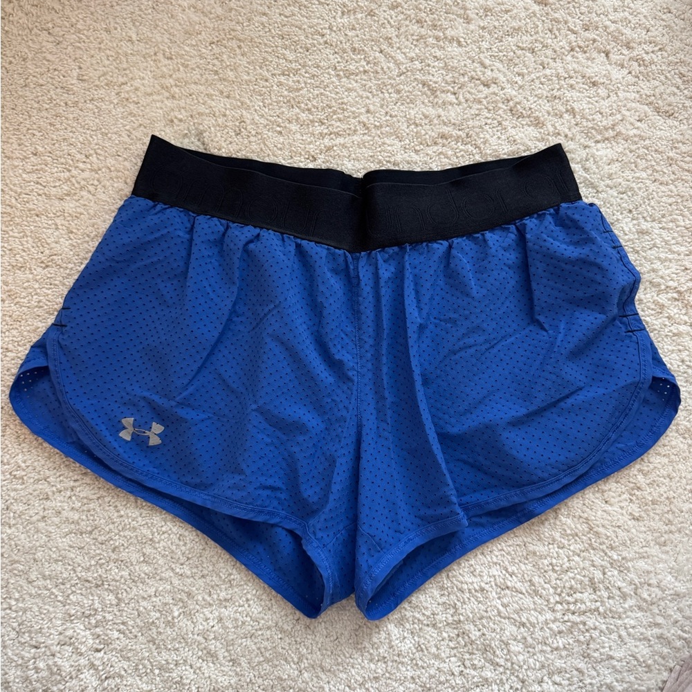 Under Armour heat gear royal blue shorts size small